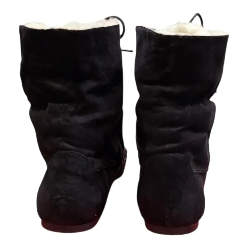 American Rag Cie Womens Black Moccasin Boots, Black, Sz 10